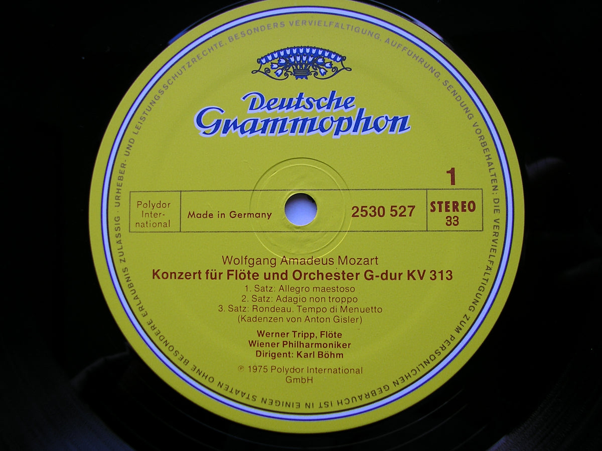 MOZART: FLUTE CONCERTO K313 / OBOE CONCERTO K314       TRIPP / TURETSCHEK / VIENNA PHILHARMONIC / BOHM     2530 527