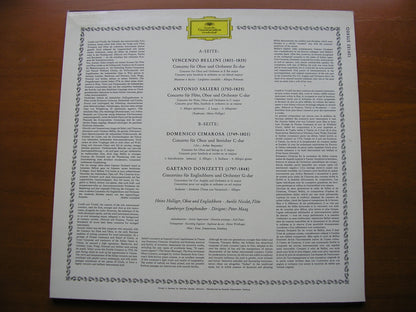 OBOE CONCERTOS: BELLINI / CIMAROSA / SALIERI / DONIZETTI      HOLLIGER / BAMBERG SYMPHONY / MAAG     139 152