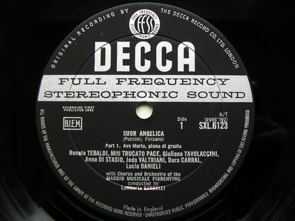 SXL 6123  PUCCINI: SUOR ANGELICA    TEBALDI / SIMIONATO / MMF / GARDELLI     ED1