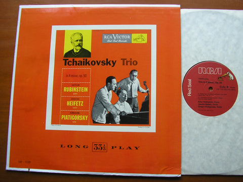 TCHAIKOVSKY: PIANO TRIO Op. 50    RUBINSTEIN / HEIFETZ / PIATIGORSKY     LM 1120