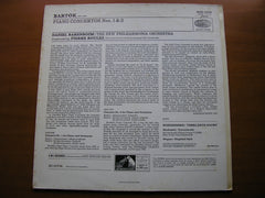 BARTOK: PIANO CONCERTOS Nos. 1 & 3      BARENBOIM / NEW PHILHARMONIA / PIERRE BOULEZ     ASD 2476