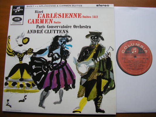 BIZET: L'ARLESIENNE Suites 1 & 2 / CARMEN: Suite No. 1     CLUYTENS / PARIS CONSERVATOIRE     SAX 2566