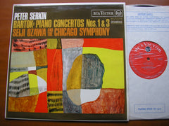 BARTOK: PIANO CONCERTOS  Nos. 1 & 3      PETER SERKIN / CHICAGO SYMPHONY / OZAWA      SB 6717