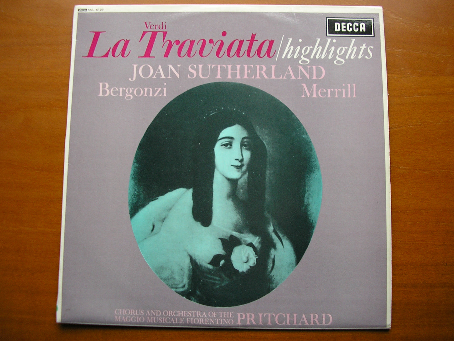 SXL 6127  VERDI: LA TRAVIATA   highlights    SUTHERLAND / BERGONZI / MERRILL / MMF / PRITCHARD     ED2