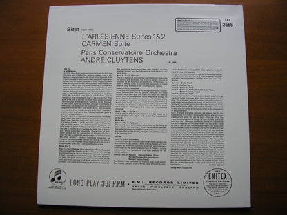 BIZET: L'ARLESIENNE Suites 1 & 2 / CARMEN: Suite No. 1     CLUYTENS / PARIS CONSERVATOIRE     SAX 2566