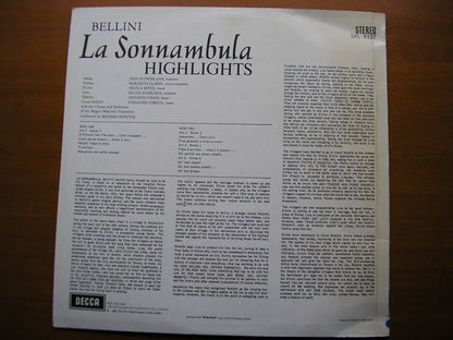 SXL 6128  BELLINI: LA SONNAMBULA    SUTHERLAND / MONTI / ELKINS / MMF / BONYNGE      ED1