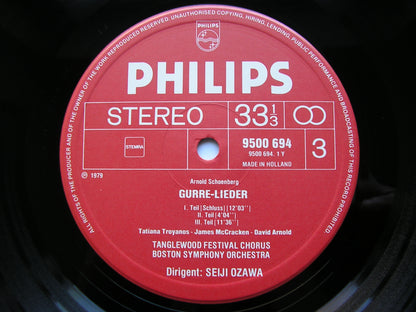 SCHOENBERG: GURRELIEDER      SOLOISTS / BOSTON SYM|PHONY / OZAWA    2LP     6769 038
