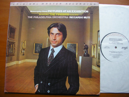 MUSSORGSKY: PICTURES AT AN EXHIBITION / STRAVINSKY: THE FIREBIRD Suite      MUTI / PHILADELPHIA ORCHESTRA     MFSL 1-520