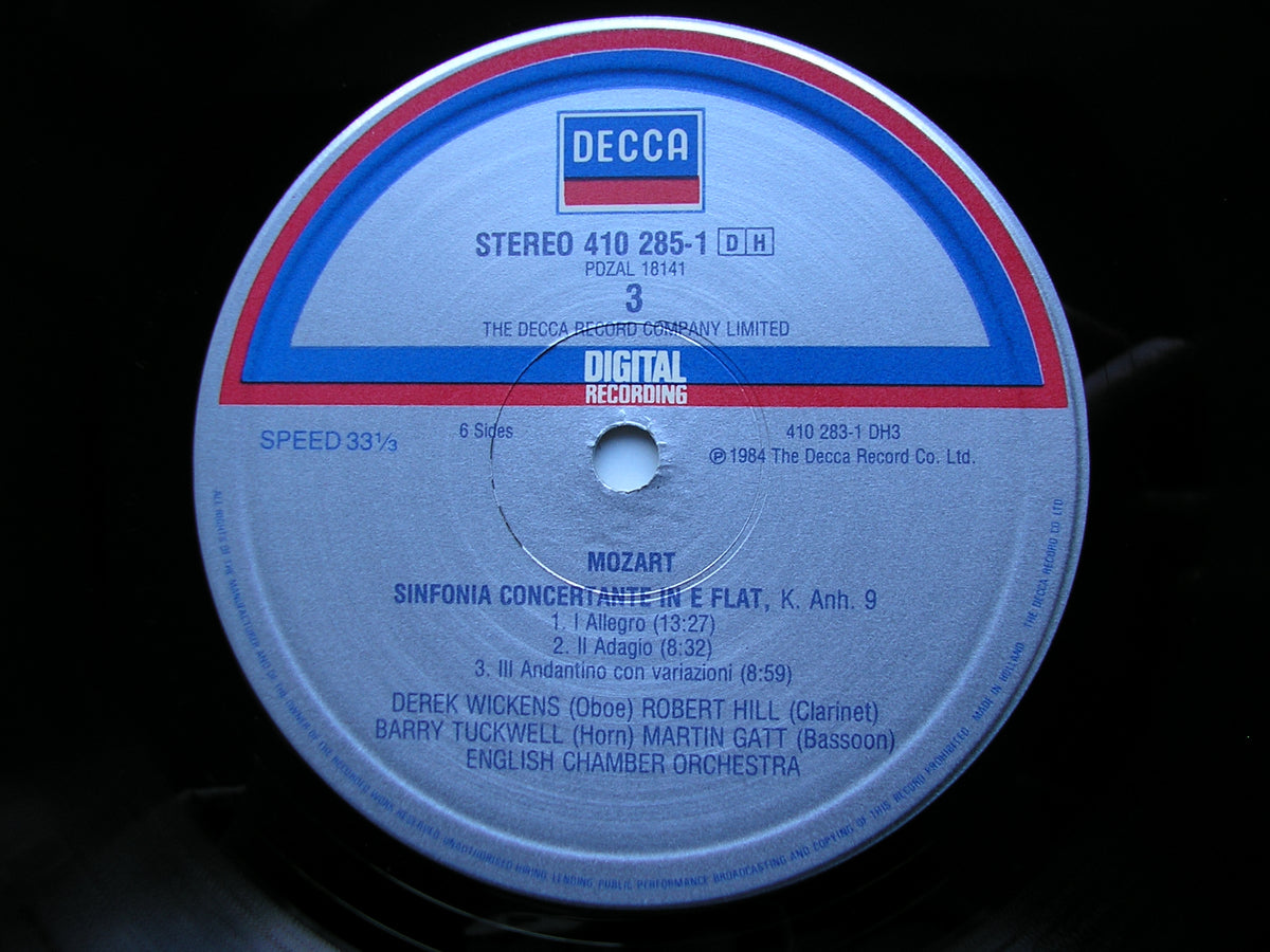 MOZART: MUSIC FOR HORN      TUCKWELL / OGDON / ARMSTRONG / ENGLISH CHAMBER ORCHESTRA    3LP   410 283