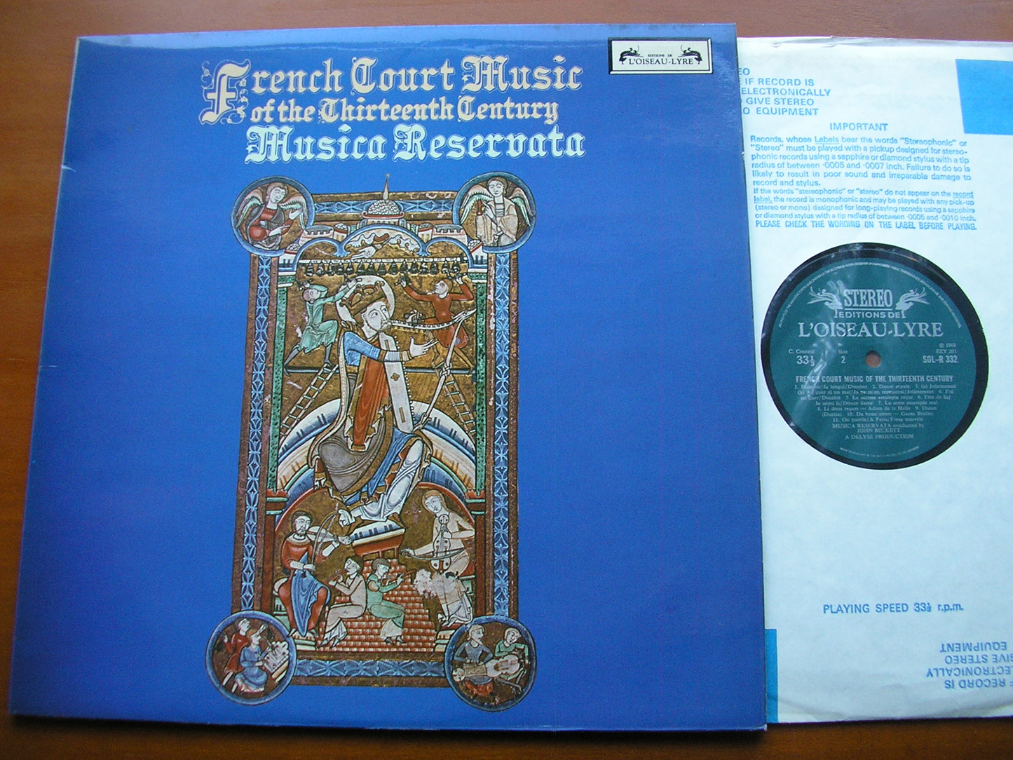 FRENCH COURT MUSIC OF THE 13th CENTURY: RAIMBAULT DE VAQUEIRAS / ADAM DE LA HALLE / GACES BRULLES       MUSICA RESERVATA / BECKETT     SOL-R 332