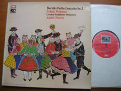 BARTOK: VIOLIN CONCERTO No. 2      PERLMAN / LONDON SYMPHONY / PREVIN     ASD 3014
