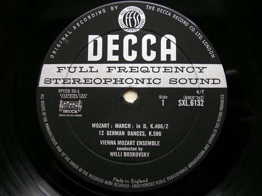 SXL 6132  MOZART: COMPLETE DANCES & MARCHES  Volume 2      BOSKOVSKY / VIENNA MOZART ENSEMBLE     ED1