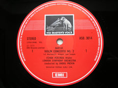 BARTOK: VIOLIN CONCERTO No. 2      PERLMAN / LONDON SYMPHONY / PREVIN     ASD 3014