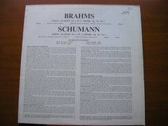 BRAHMS: STRING QUARTET No. 1 Op. 51 / SCHUMANN: STRING QUARTET No. 1  Op. 41      QUARTETTO ITALIANO    SAL 3639