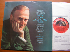 BARTOK: VIOLIN CONCERTO No. 2 / SIX DUOS      MENUHIN / GOTKOVSKY / NEW PHILHARMONIA / DORATI     ASD 2281