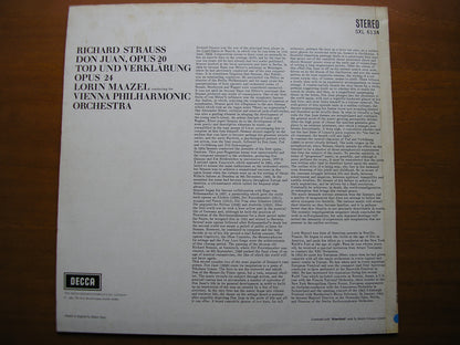 SXL 6134  STRAUSS: DON JUAN / TOD UND VERKLARUNG      MAAZEL / VIENNA PHILHARMONIC      ED1