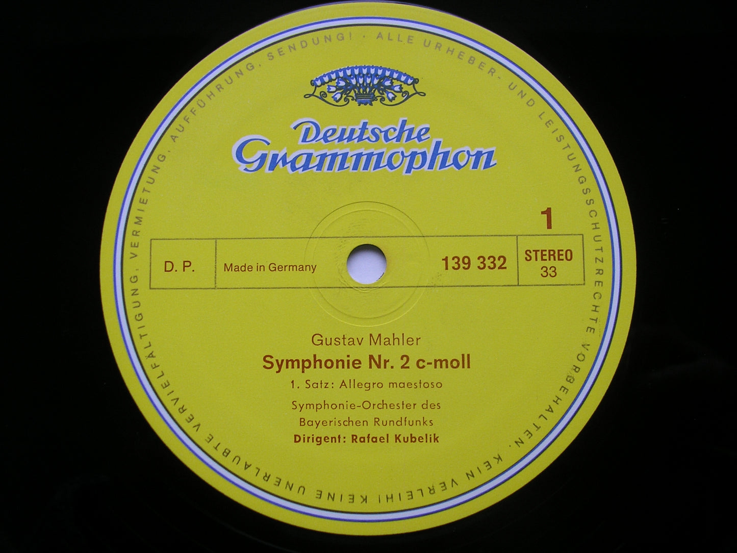 MAHLER: SYMPHONY No. 2 'Resurrection'     MATHIS / PROCTER / BAVARIAN RADIO SYMPHONY / KEBELIK    139 332 / 3