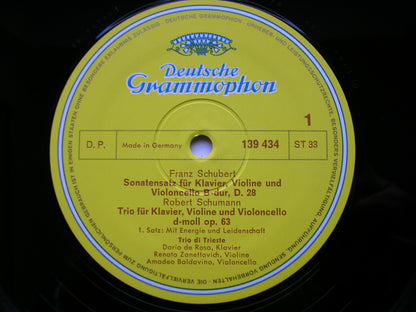 SCHUBERT: SONATA MOVEMENT  D28  / SCHUMANN: PIANO TRIO No. 1  Op. 63      TRIO DI TRIESTE      139 434