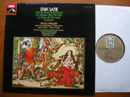 SATIE: GENEVIEVE DE BRABANT / LA MESSE DES PAUVRES / SONGS      MESPLE / ORCHESTRE DE PARIS / DERVAUX     065 - 12804