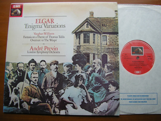 ELGAR: ENIGMA VARIATIONS / VAUGHAN WILLIAMS: TALLIS FANTASIA / THE WASPS      PREVIN / LONDON SYMPHONY    ASD 3857