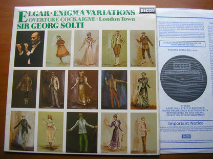 ELGAR: ENIGMA VARIATIONS / OVERTURE COCKAIGNE       SOLTI / LONDON PHILHARMONIC      SXL 6795