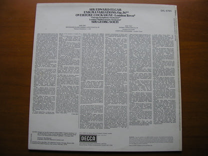 ELGAR: ENIGMA VARIATIONS / OVERTURE COCKAIGNE       SOLTI / LONDON PHILHARMONIC      SXL 6795