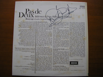SXL 6137  PAS DE DEUX: BALLET MUSIC BY DRIGO / MINKUS / AUBER / HELSTED       BONYNGE / LONDON SYMPHONY    ED2