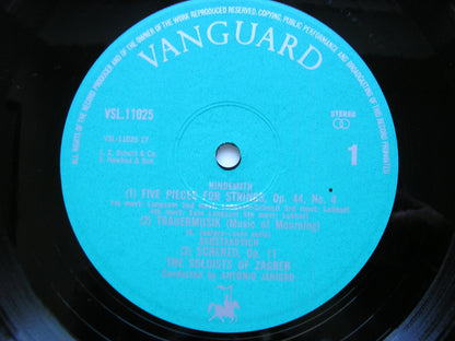 HINDEMITH / SHOSTAKOVICH / WEBERN / ROUSSEL / KELEMEN: MUSIC FOR STRINGS     I SOLOISTI DI ZAGREB / JANIGRO     VSL 11025