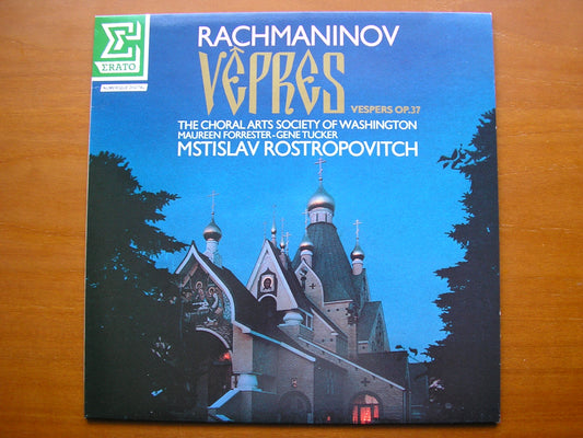 RACHMANINOV: VESPERS      SOLOISTS / WASHINGTON CHOIR / POSTROPOVICH      NUM 75319
