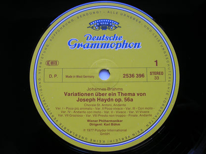 BRAHMS: HAYDN VARIATIONS / TRAGIC OVERTURE / ALTO RHAPSODY      LUDWIG / VIENNA PHILHARMONIC / BOHM     2536 396