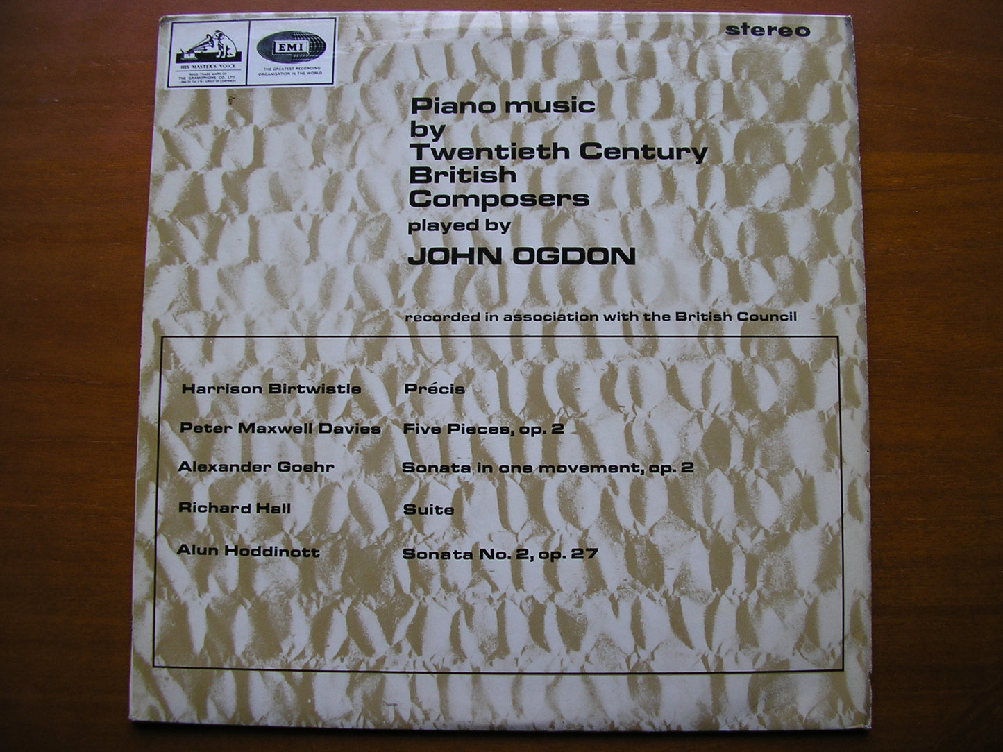PIANO MUSIC BY 20th CENTURY BRITISH COMPOSERS        JOHN OGDON        ASD 645