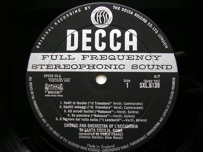 SXL 6139  VERDI: CHORUSES      FRANCI / ACCADEMIA DI SANTA CECILIA      ED1
