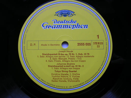 BRAHMS: STRING QUARTET Op.51 No. 2 / HAYDN: STRING QUARTET Op. 76 No. 1      THE TOKYO QUARTET      2555 005