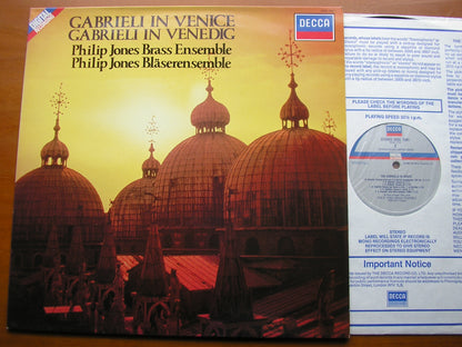 GABRIELI IN VENICE: MUSIC OF ANDREA & GIOVANNI GABRIELI / PHILIP JONES BRASS ENSEMBLE     SXDL 7581