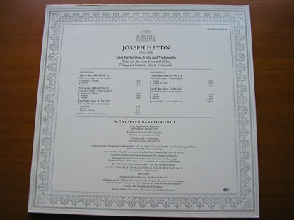 HAYDN: FIVE BARYTON TRIOS     MUNICH BARYTON TRIO      2533 444