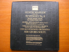 MAHLER: SYMPHONY No. 2 'Resurrection'    BUCHANAN / ZAKAI / CHICAGO SYMPHONY / SOLTI    D229D 2