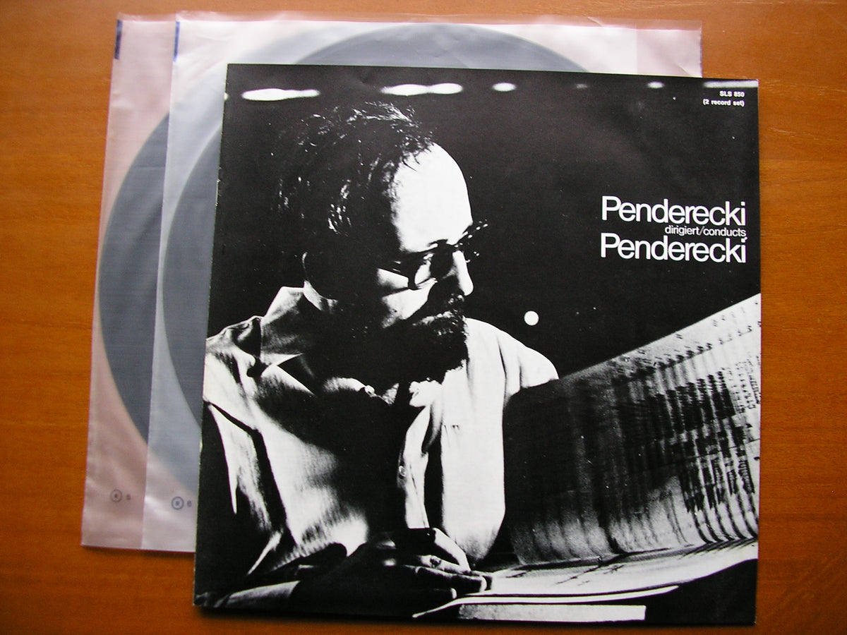 PENDERECKI CONDUCTS PENDERECKI: FONOGRAMMI / CELLO CONCERTO / DE NATURA SONORIS No. 2 / KANON / CAPRICCIO      2LP      SLS 850