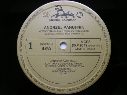PANUFNIK: METASINFONIA / UNIVERSAL PRAYER*     SOLOISTS / LONDON SYMPHONY / STOKOWSKI* / PANUFNIK      DKP 9049