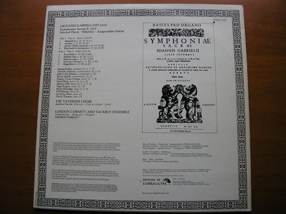 GABRIELI: SYMPHONIAE SACRAE II (1615)       TAVERNER CHOIR / LONDON CORNET & SACKBUT ENSEMBLE / PARROTT      DSLO 537