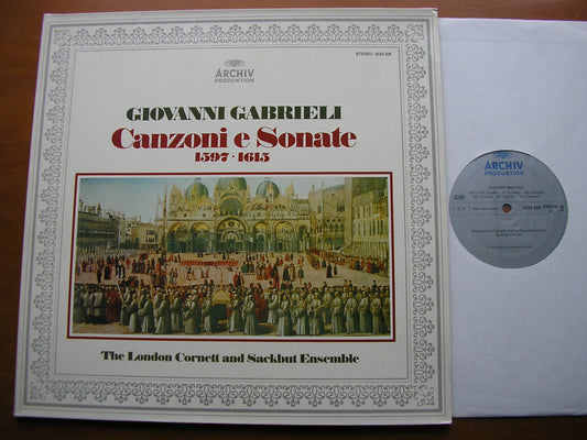 GABRIELI: CANZONI E SONATE 1597-1615     THE LONDON CORNET & SACKBUT ENSEMBLE / PARROTT     2533 406