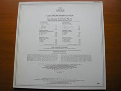 CPE BACH: SYMPHONIES FOR STRINGS        THE ENGLISH CONSORT / PINNOCK       2533 449