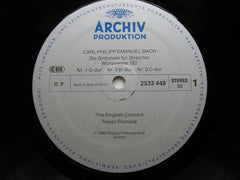 CPE BACH: SYMPHONIES FOR STRINGS        THE ENGLISH CONSORT / PINNOCK       2533 449