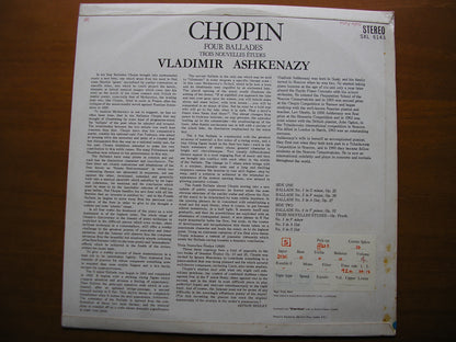 SXL 6143  CHOPIN: FOUR BALLADES / TROIS NOUVELLES ETUDES      ASHKENAZY       ED1