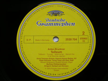 BRUCKNER: TE DEUM / MOZART: CORONATION MASS      SOLOISTS / BERLIN PHILHARMONIC / KARAJAN      2530 704