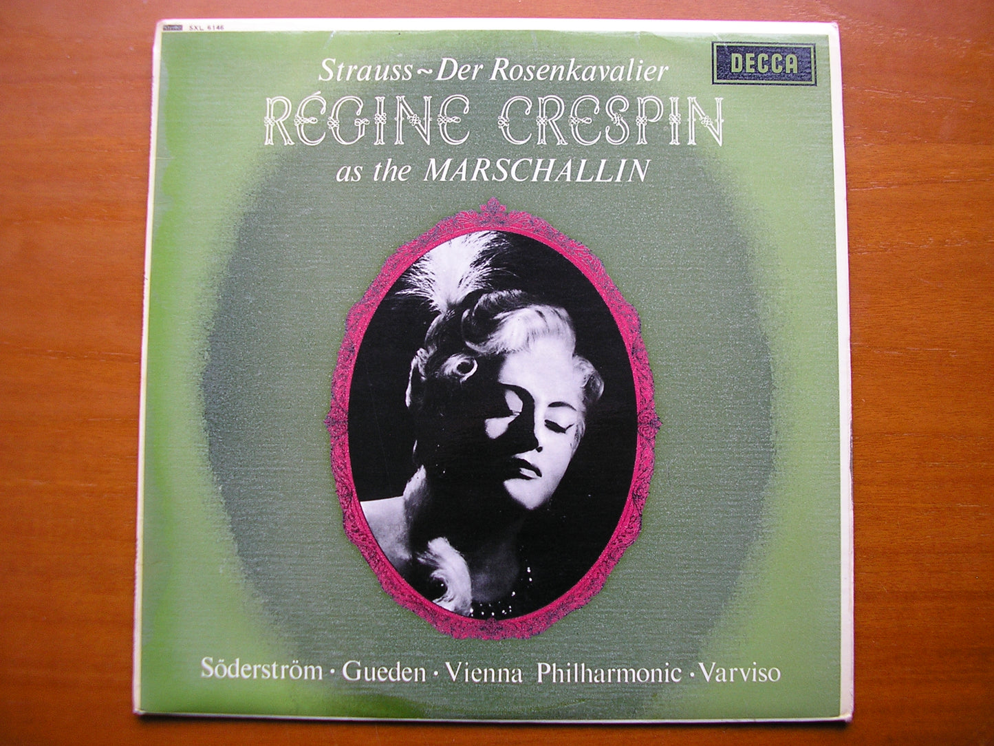 SXL 6146  STRAUSS: DER ROSENKAVALIER    excerpts      CRESPIN / SODERSTROM / GUEDEN / VIENNA PHILHARMONIC / VARVISO    ED1