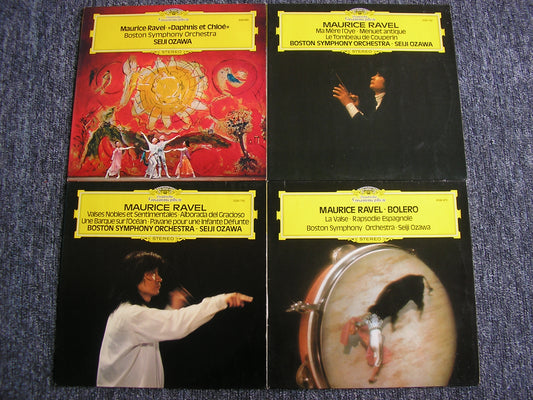 RAVEL: ORCHESTRAL WORKS    OZAWA / BOSTON SYMPHONY    4LP    NM