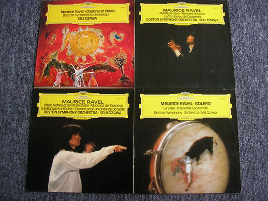 RAVEL: ORCHESTRAL WORKS    OZAWA / BOSTON SYMPHONY    4LP    NM