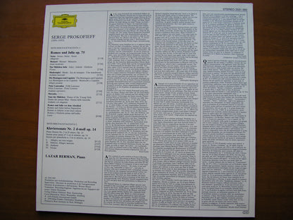PROKOFIEV: PIANO SONATA No. 2 / ROMEO & JULIET Op. 75      LAZAR BERMAN      2531 095