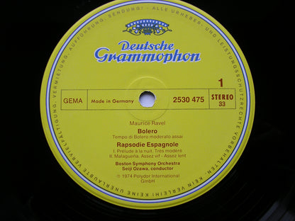 RAVEL: ORCHESTRAL WORKS    OZAWA / BOSTON SYMPHONY    4LP    NM
