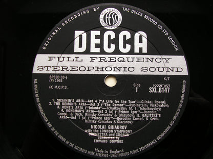 SXL 6147 NICOLAI GHIAUROV SINGS RUSSIAN & FRENCH ARIAS   LONDON SYMPHONY / DOWNES    ED1